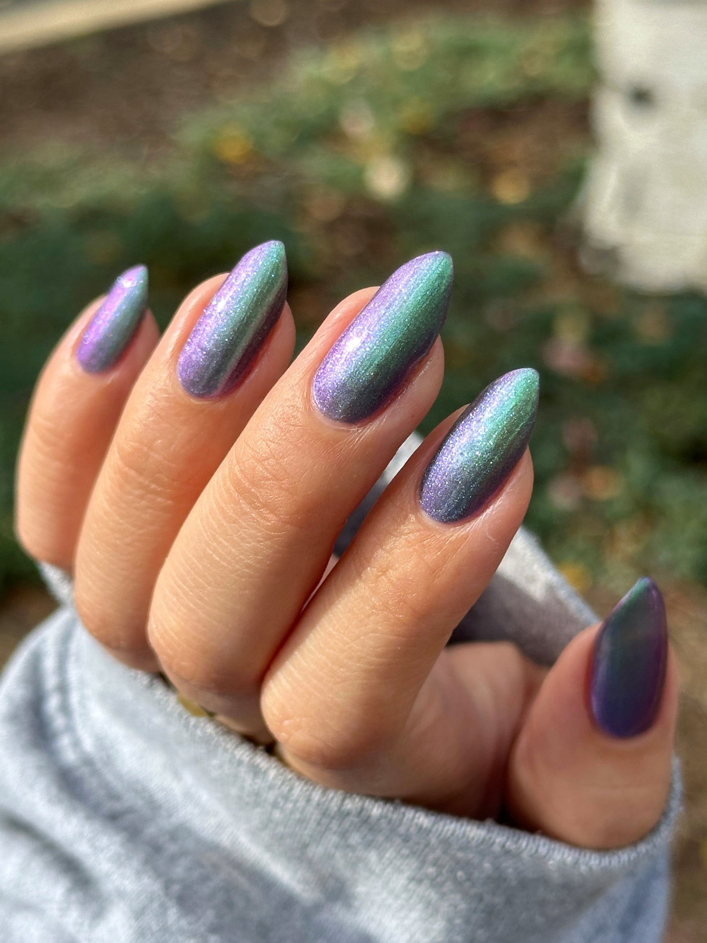 Somebody Sage Me - Gray Nail Polish - Shimmer Nail Polish - Ghostly Collection - Halloween 2025 - Dam Nail Polish