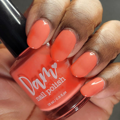 Sass Squash - Orange Nail Polish - Cream Nail Polish - Fall Nail Polish - Autumn Harvest Creams - Dam Nail Polish