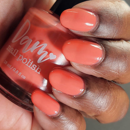 Sass Squash - Orange Nail Polish - Cream Nail Polish - Fall Nail Polish - Autumn Harvest Creams - Dam Nail Polish