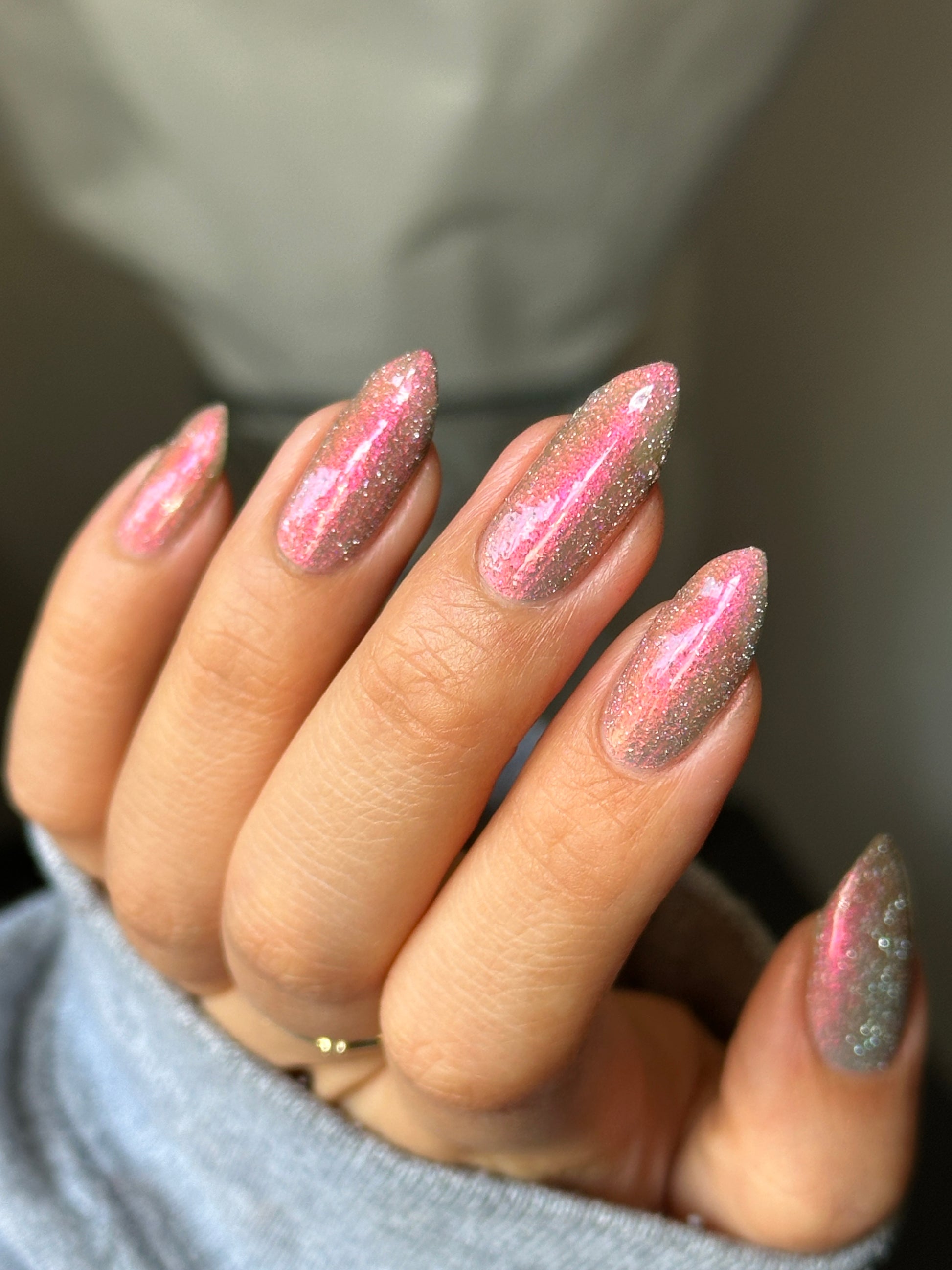 Shall We Have A Seance? - Gray Nail Polish - Reflective Nail Polish - Ghostly Collection - Halloween 2025 - Dam Nail Polish