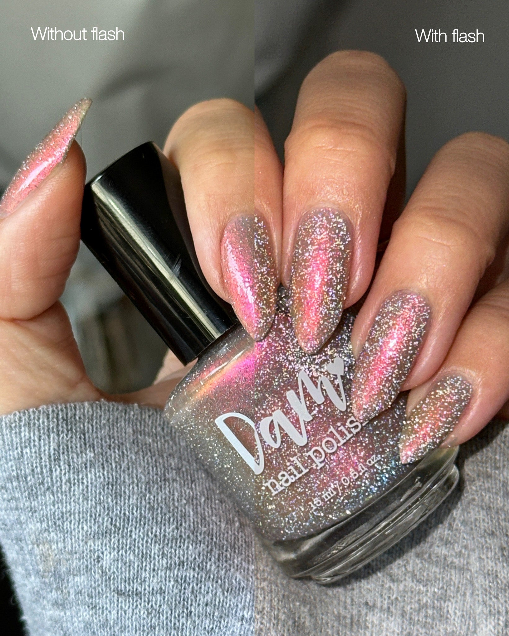 Shall We Have A Seance? - Gray Nail Polish - Reflective Nail Polish - Ghostly Collection - Halloween 2025 - Dam Nail Polish