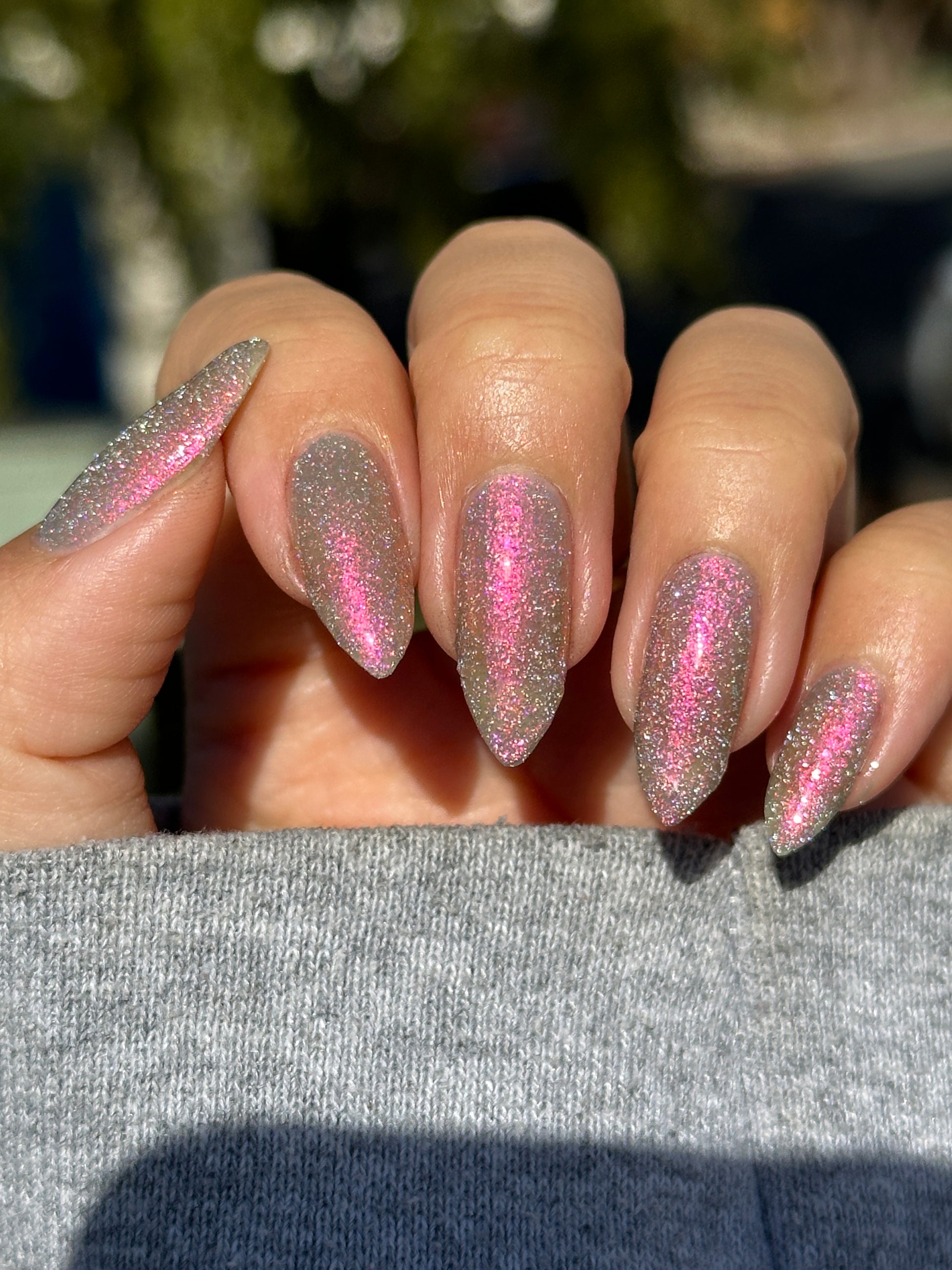 Shall We Have A Seance? - Gray Nail Polish - Reflective Nail Polish - Ghostly Collection - Halloween 2025 - Dam Nail Polish