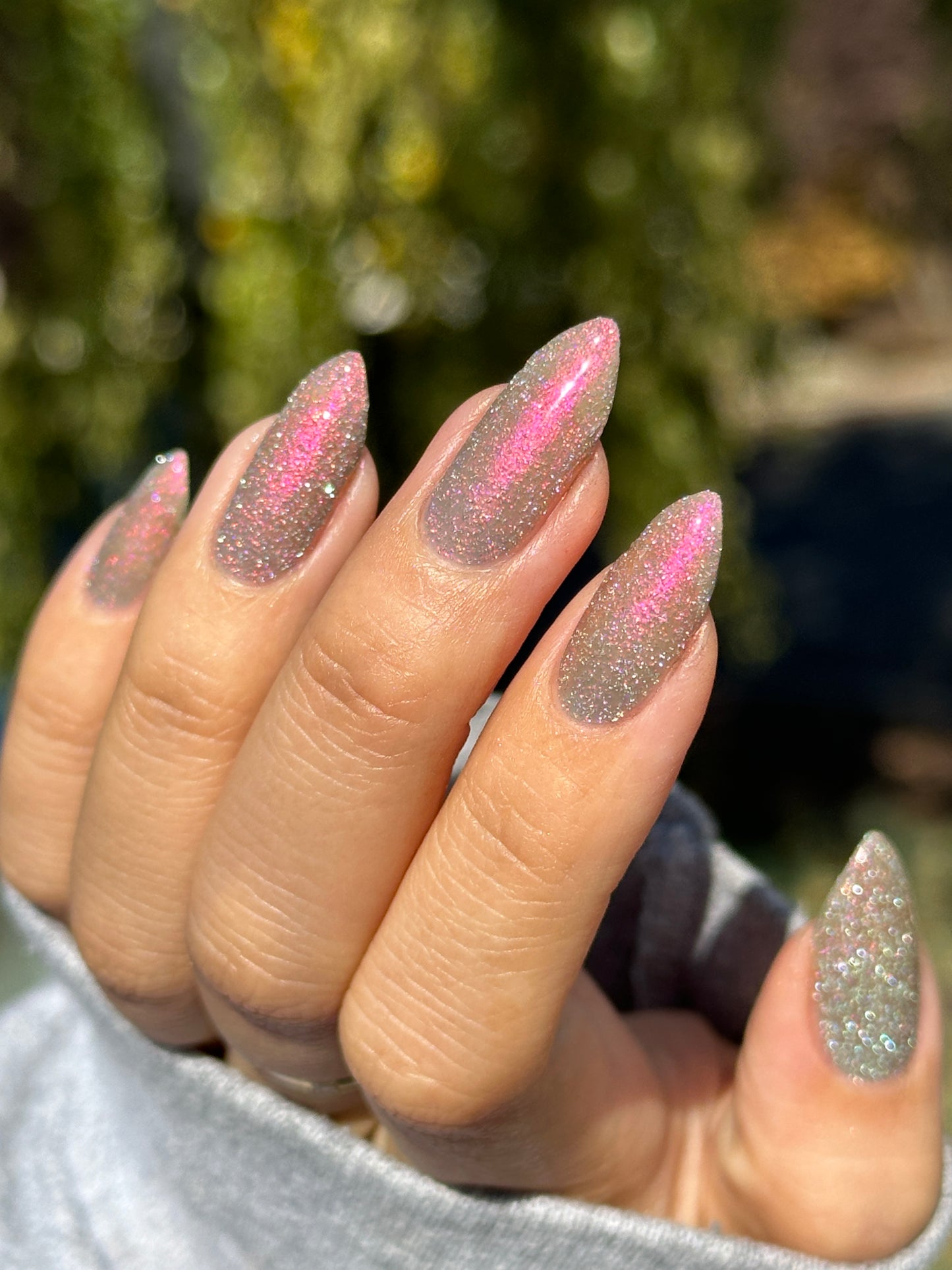 Shall We Have A Seance? - Gray Nail Polish - Reflective Nail Polish - Ghostly Collection - Halloween 2025 - Dam Nail Polish