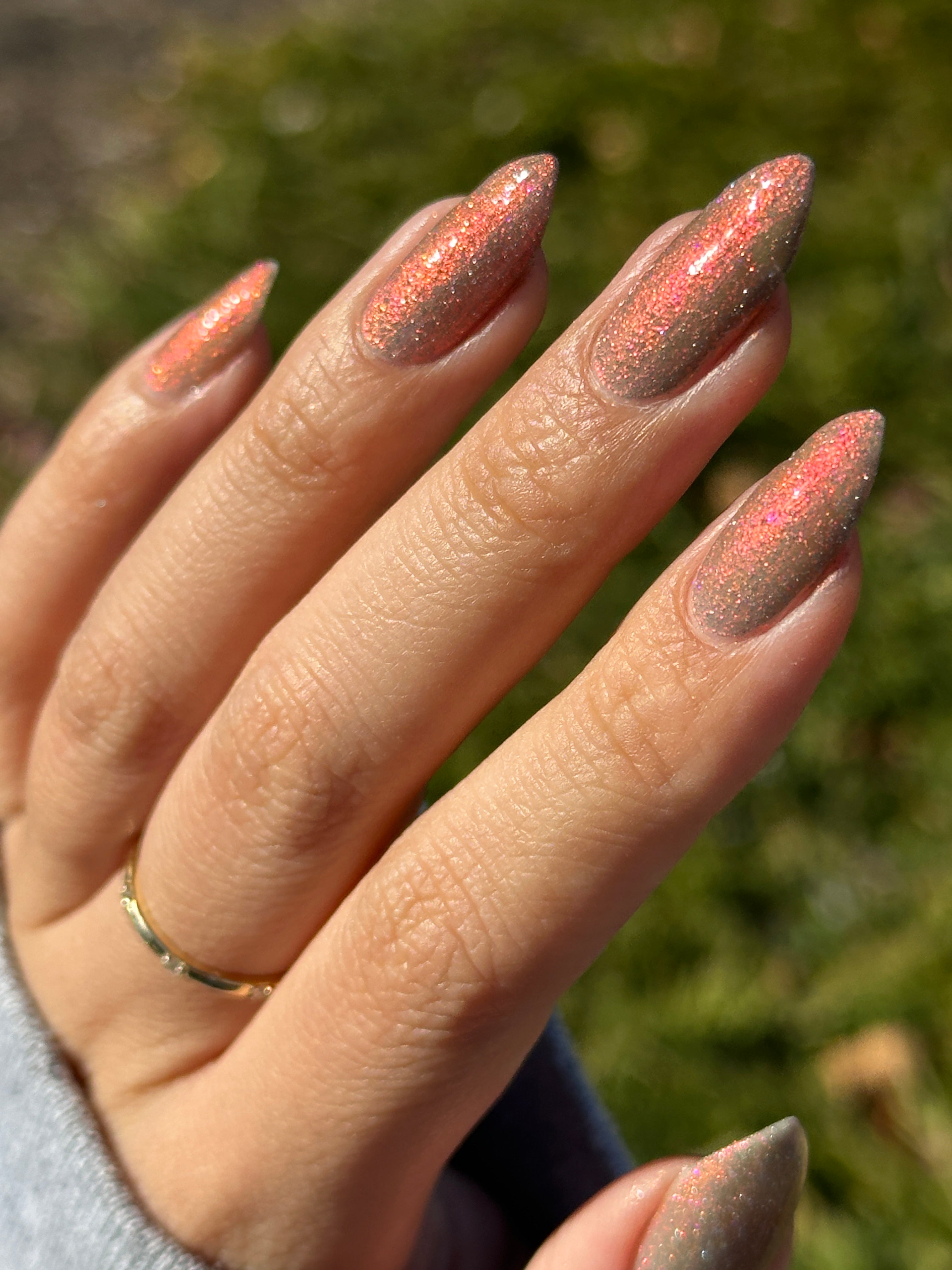 Shall We Have A Seance? - Gray Nail Polish - Reflective Nail Polish -