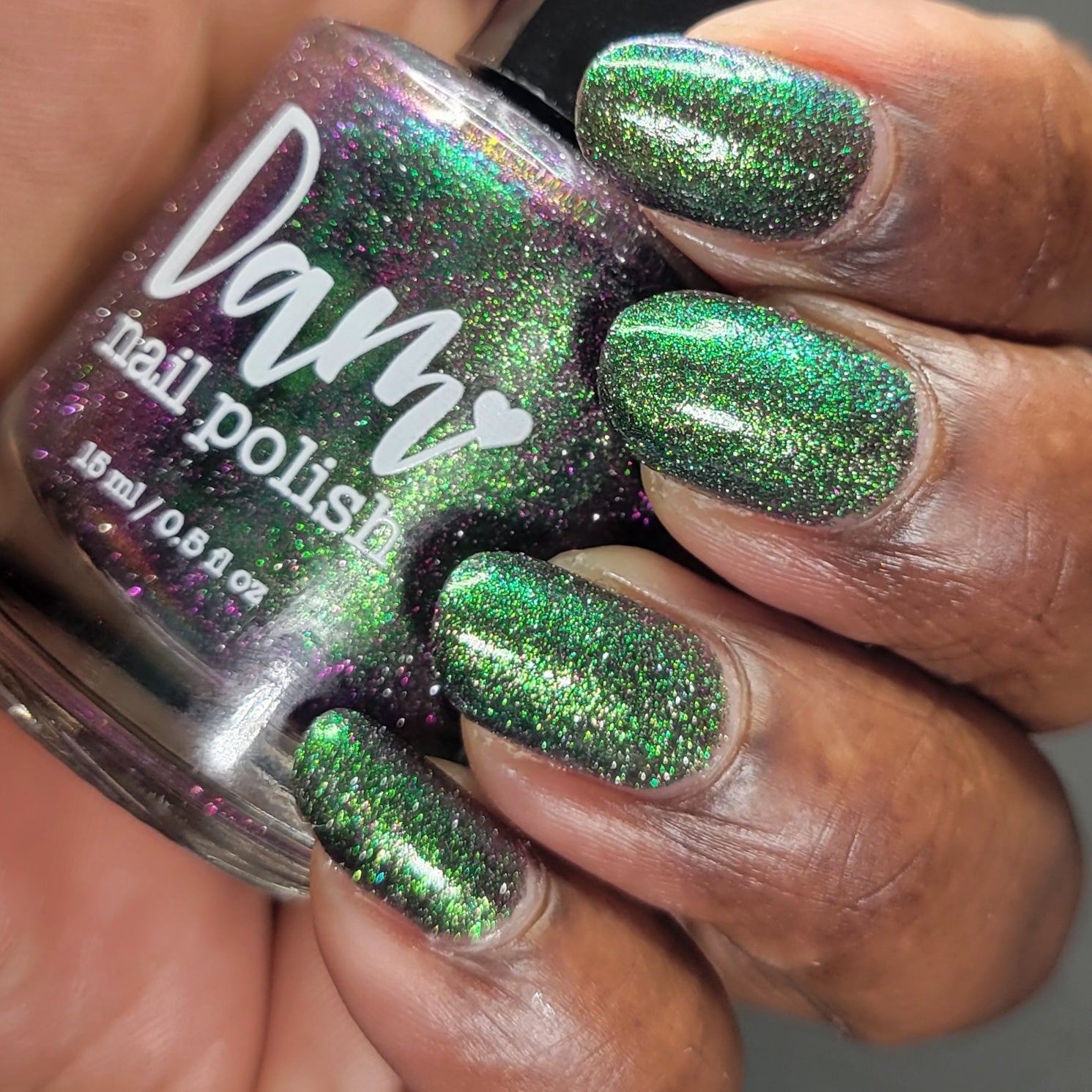 Snake - Green Reflective Nail Polish - Multichrome Nail Polish - Chinese Zodiac Collection - Dam Nail Polish