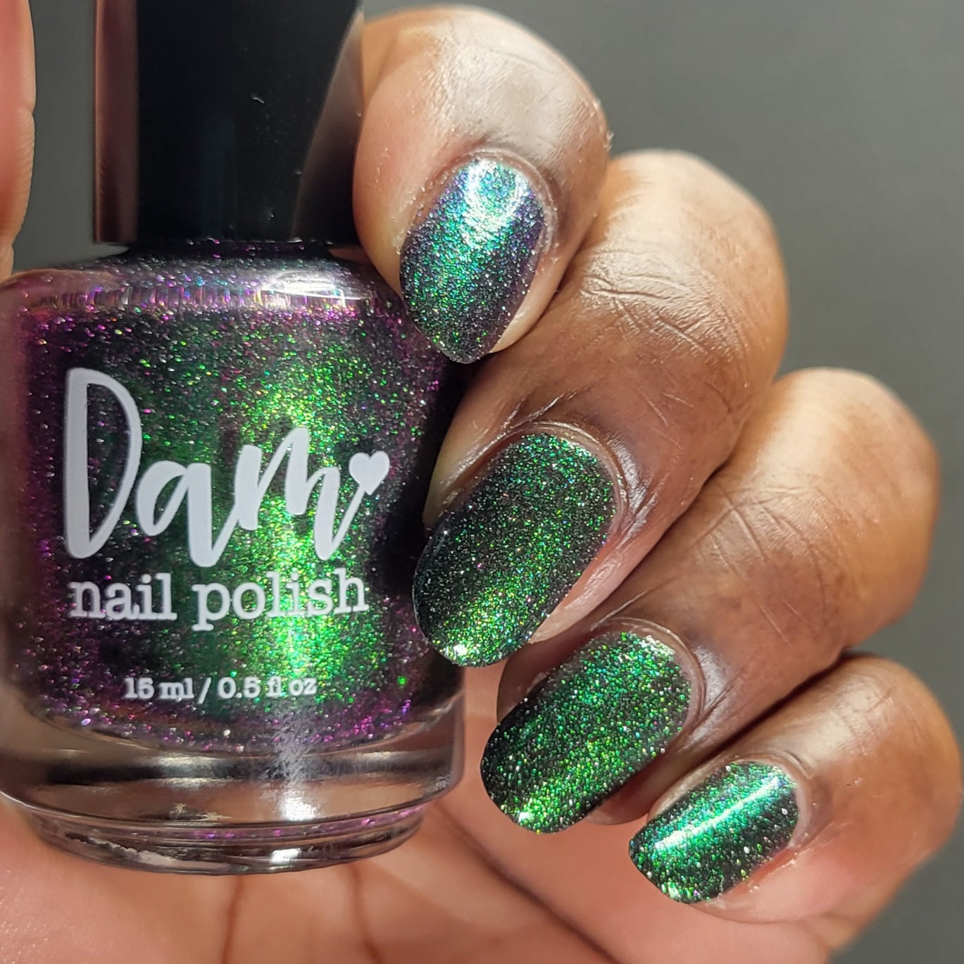 Snake - Green Reflective Nail Polish - Multichrome Nail Polish - Chinese Zodiac Collection - Dam Nail Polish