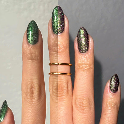Snake - Green Reflective Nail Polish - Multichrome Nail Polish - Chinese Zodiac Collection - Dam Nail Polish