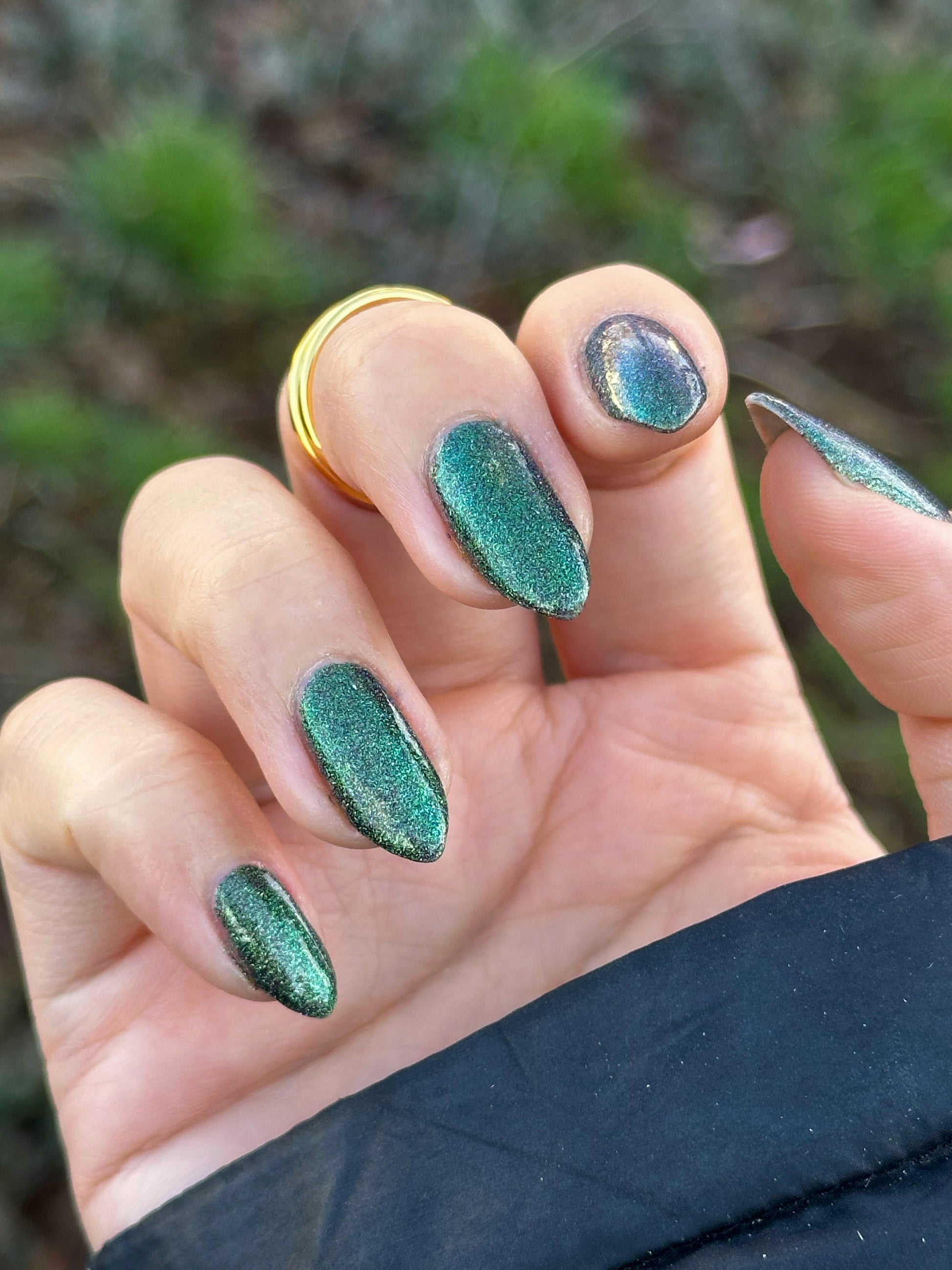 Snake - Green Reflective Nail Polish - Multichrome Nail Polish - Chinese Zodiac Collection - Dam Nail Polish