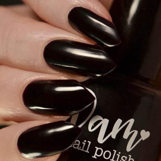 COMING SOON 10/9: Tolopea - Black Nail Polish - Cream Nail Polish - Creme Connection Facebook Group Exclusive 2026