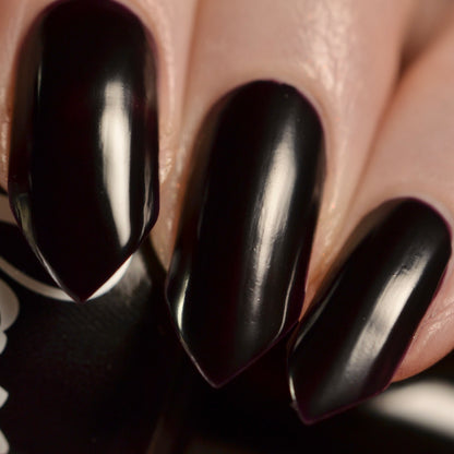 COMING SOON 10/9: Tolopea - Black Nail Polish - Cream Nail Polish - Creme Connection Facebook Group Exclusive 2026