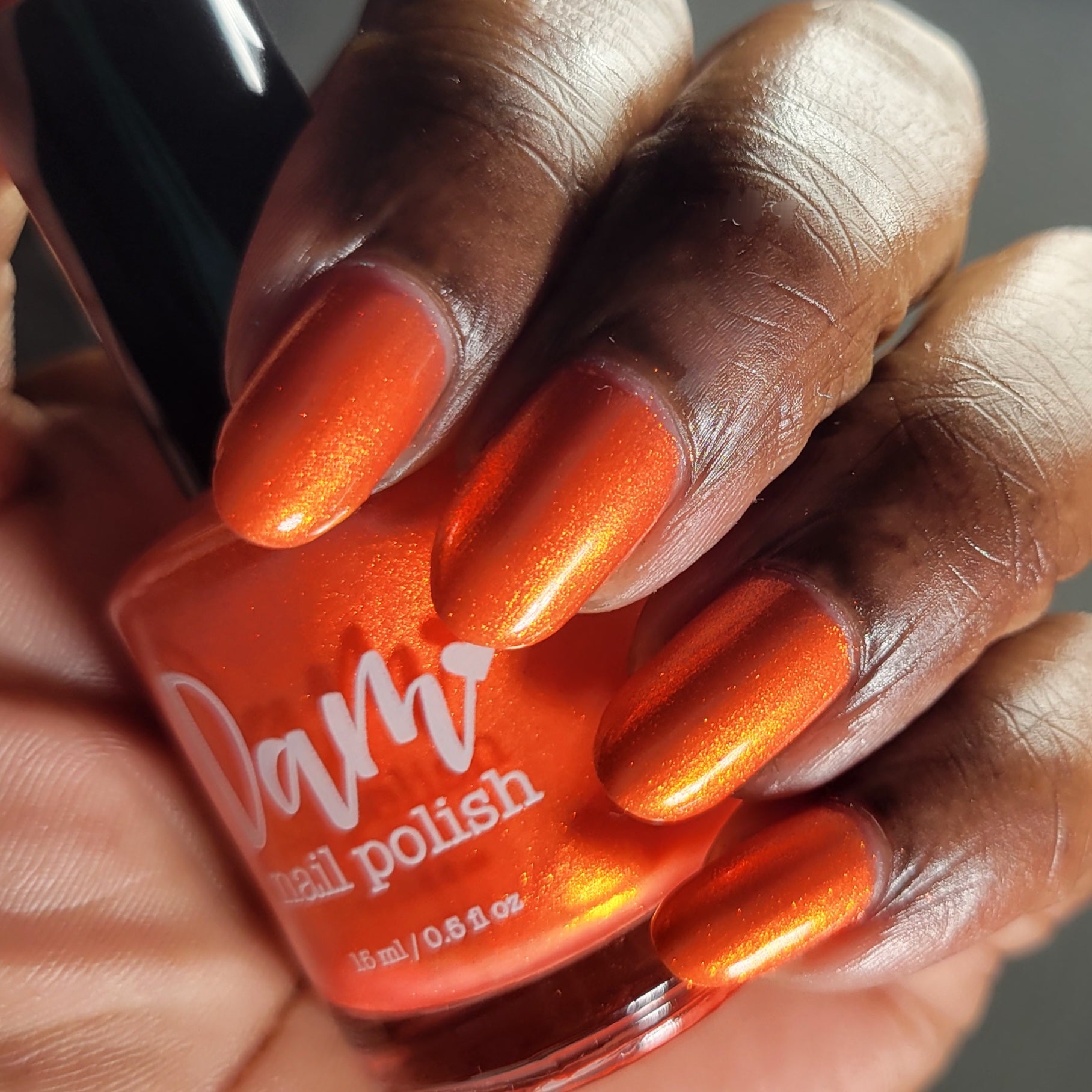Tiger - Orange Shimmer Nail Polish - Chinese Zodiac Collection - Dam Nail Polish