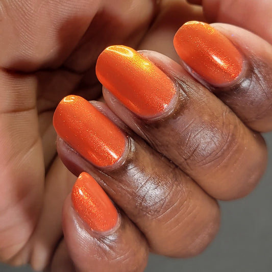 Tiger - Orange Shimmer Nail Polish - Chinese Zodiac Collection
