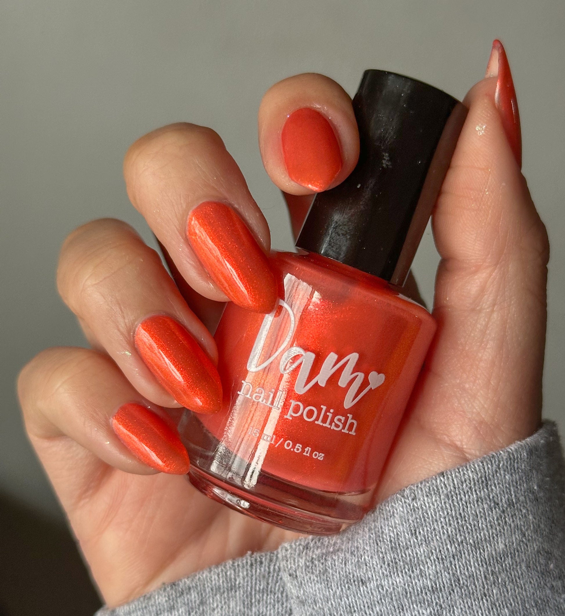 Tiger - Orange Shimmer Nail Polish - Chinese Zodiac Collection - Dam Nail Polish