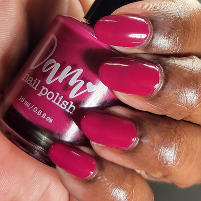 Very Cranberry - Pink Nail Polish - Cream Nail Polish - Fall Nail Polish - Autumn Harvest Creams - Dam Nail Polish