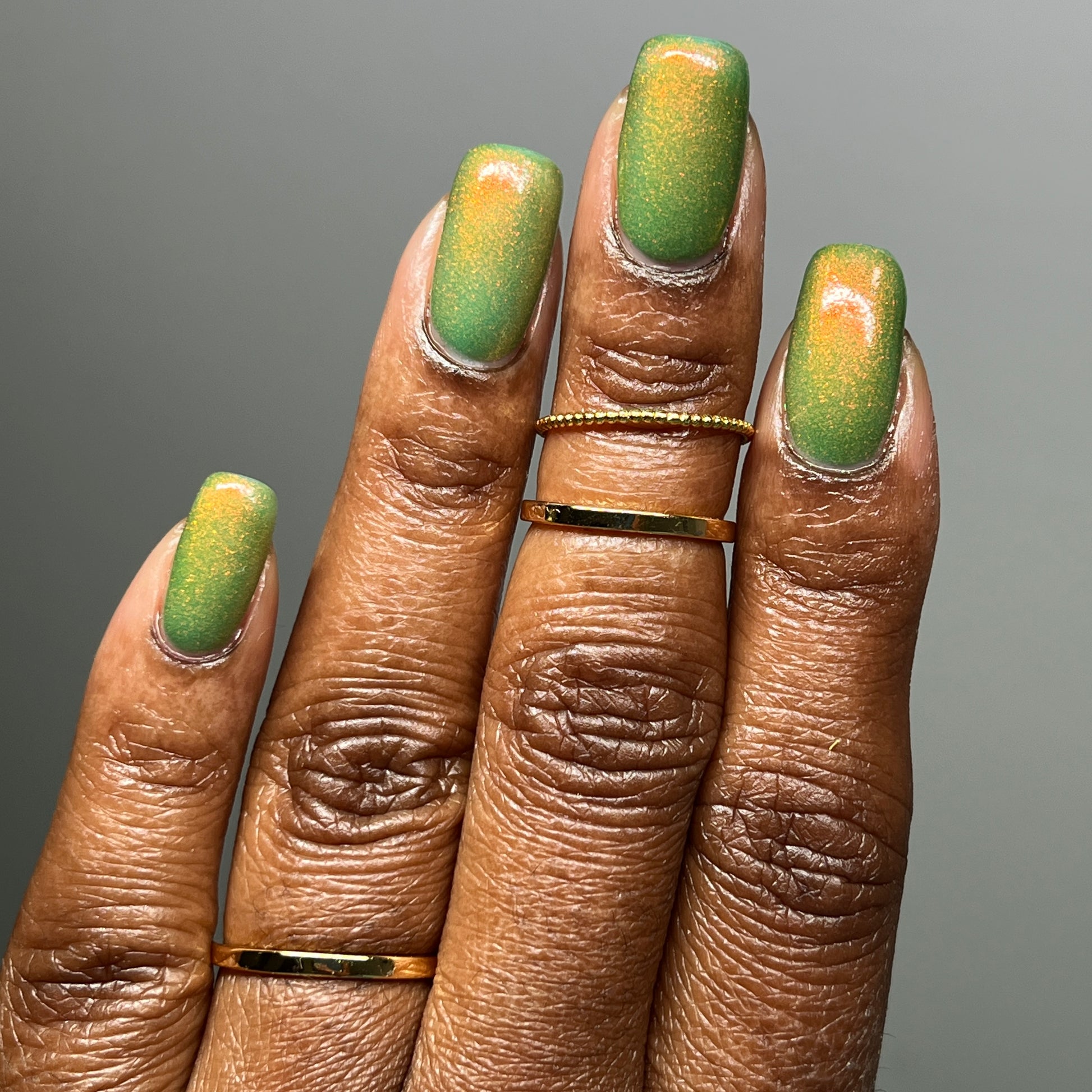 Whatever This Is, Yes. - Green Shimmer Nail Polish - Glow in the Dark Nail Polish - Prugly Polish Pals Facebook Group Custom 2025 - Dam Nail Polish