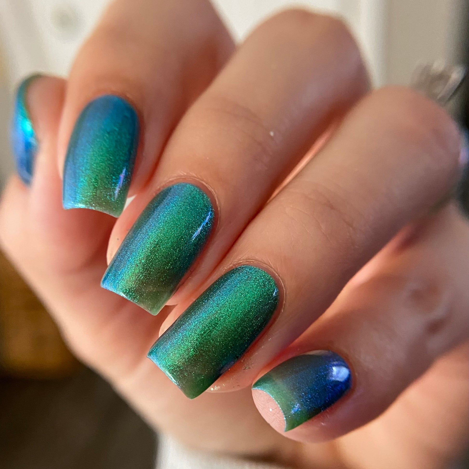 Year of the Snake - Green Shimmer Nail Polish - Lunar New Year 2025 - Dam Nail Polish