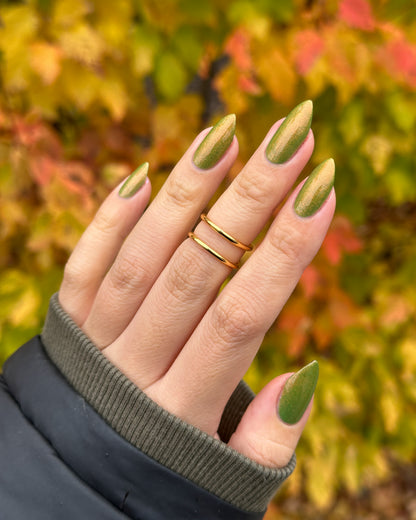 Whatever This Is, Yes. - Green Shimmer Nail Polish - Glow in the Dark Nail Polish - Prugly Polish Pals Facebook Group Custom 2025 - Dam Nail Polish