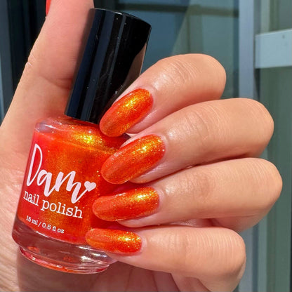 Creep - Orange Shimmer Nail Polish - Bonus Track Collection