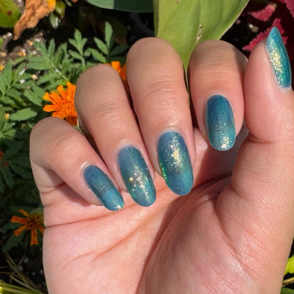 Sabotage - Blue Shimmer Nail Polish - Bonus Track Collection - Dam Nail Polish