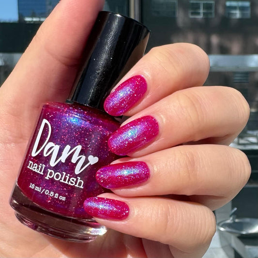 Cali Kindness - Pink Shimmer Nail Polish - Southern California Fires Charity Polish - Dam Nail Polish