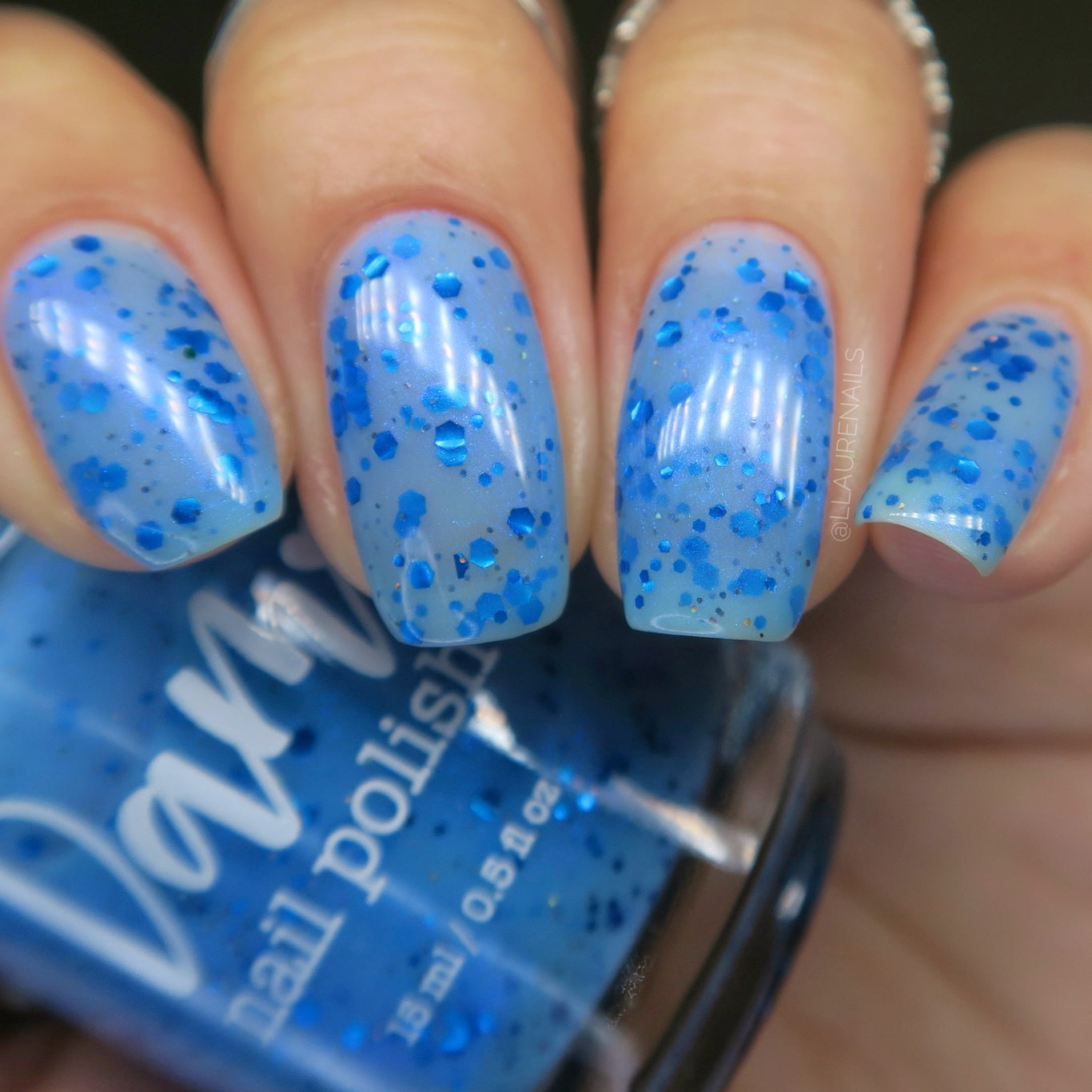 Blueberry Sanctuary - Light Blue Crelly - Glitter Nail Polish - Shimmer Nail Polish - Sweet Sips Collection - Dam Nail Polish