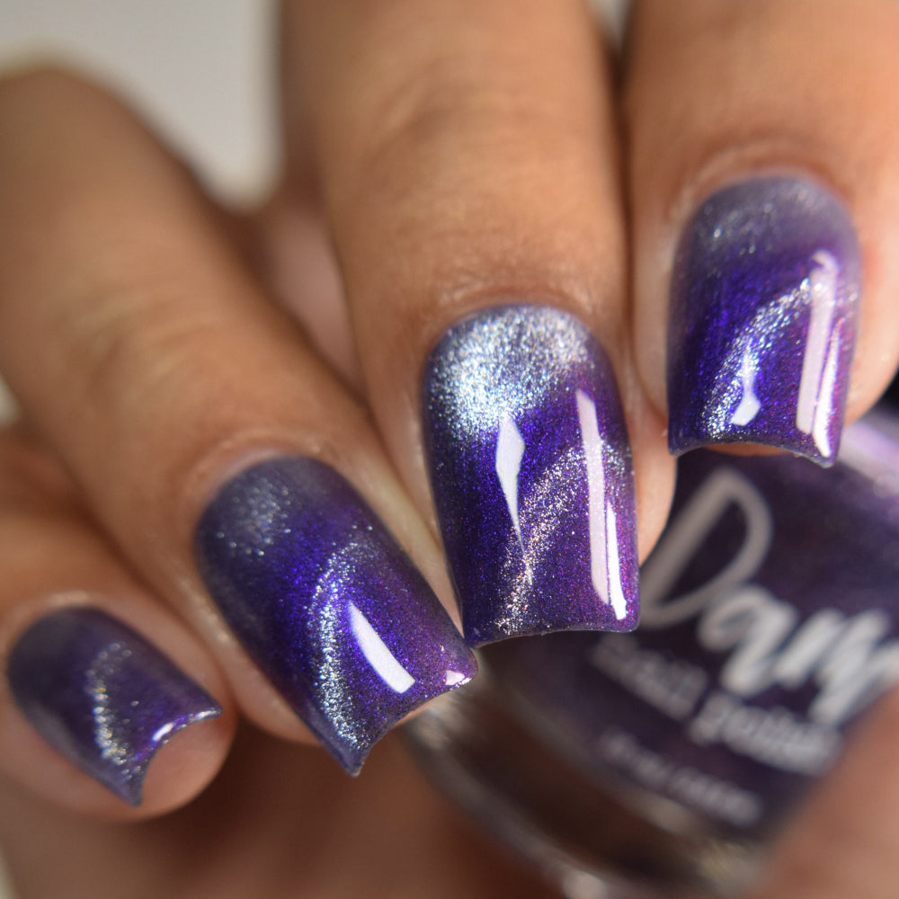 Grand Celebration - Purple Shimmer Magnetic Nail Polish - 10th Anniversary Trio - Dam Nail Polish