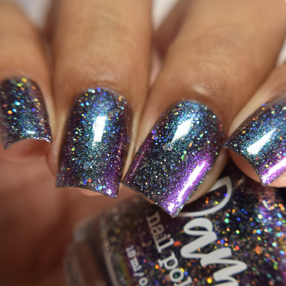 Bridigette - Green/Purple/Gold Multichrome Nail Polish - Holographic Glitter Nail Polish - Survivor Series