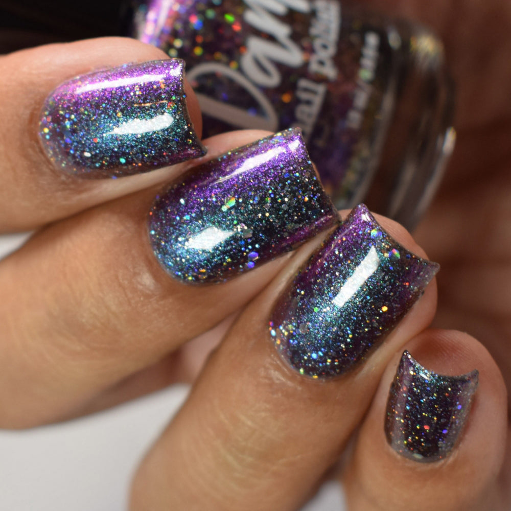 Bridigette - Green/Purple/Gold Multichrome Nail Polish - Holographic Glitter Nail Polish - Survivor Series