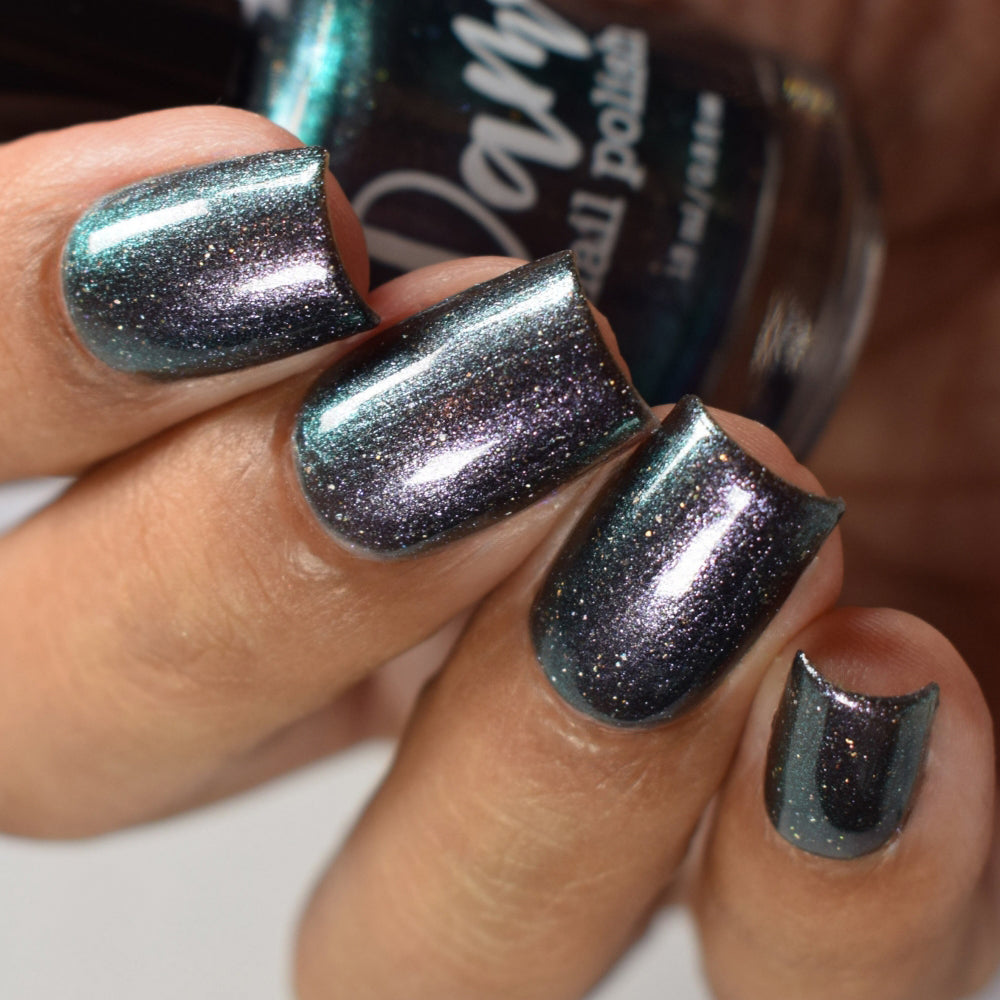 Chuck - Black Shimmer Nail Polish - Survivor Series - Dam Nail Polish