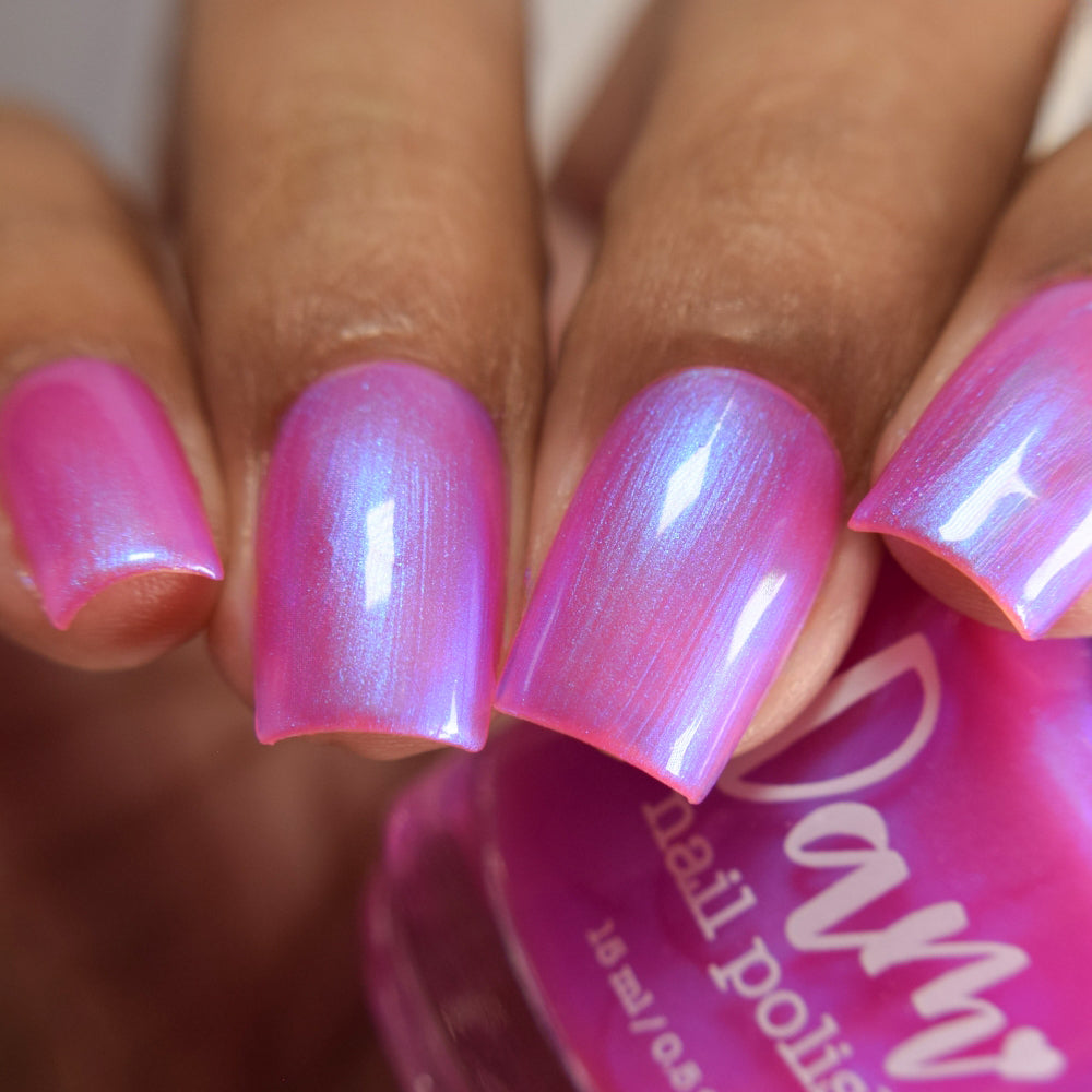 Jared - Pink Shimmer Nail Polish - Survivor Series - Dam Nail Polish