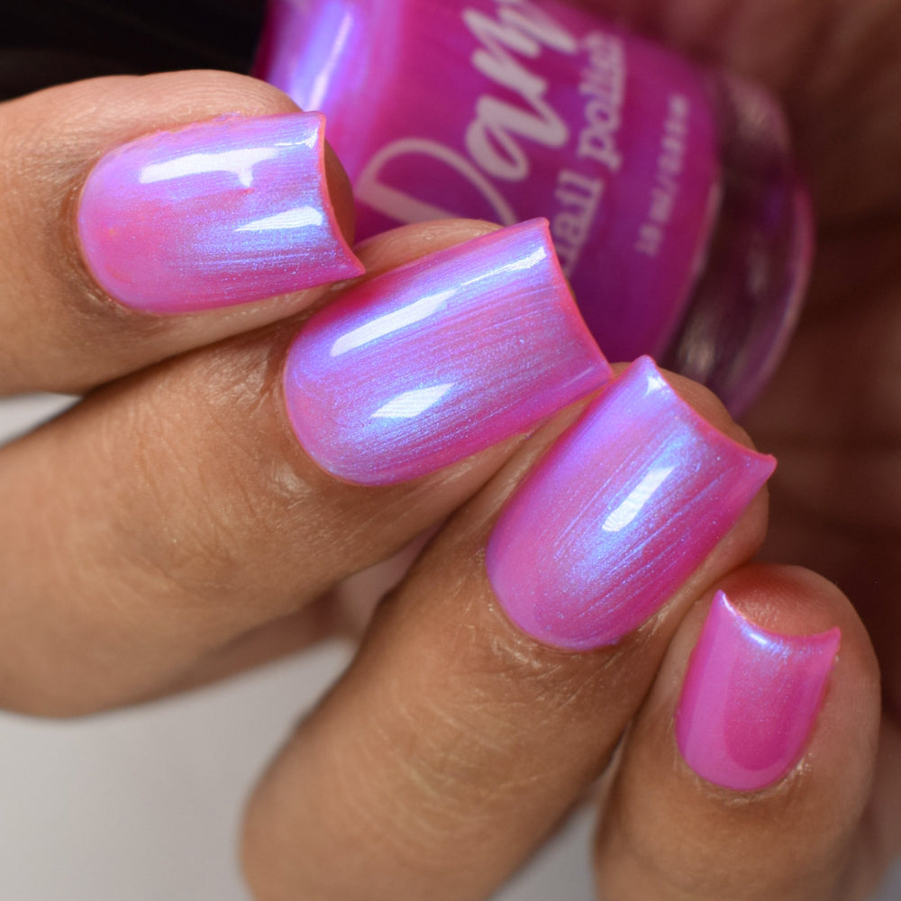 Jared - Pink Shimmer Nail Polish - Survivor Series - Dam Nail Polish