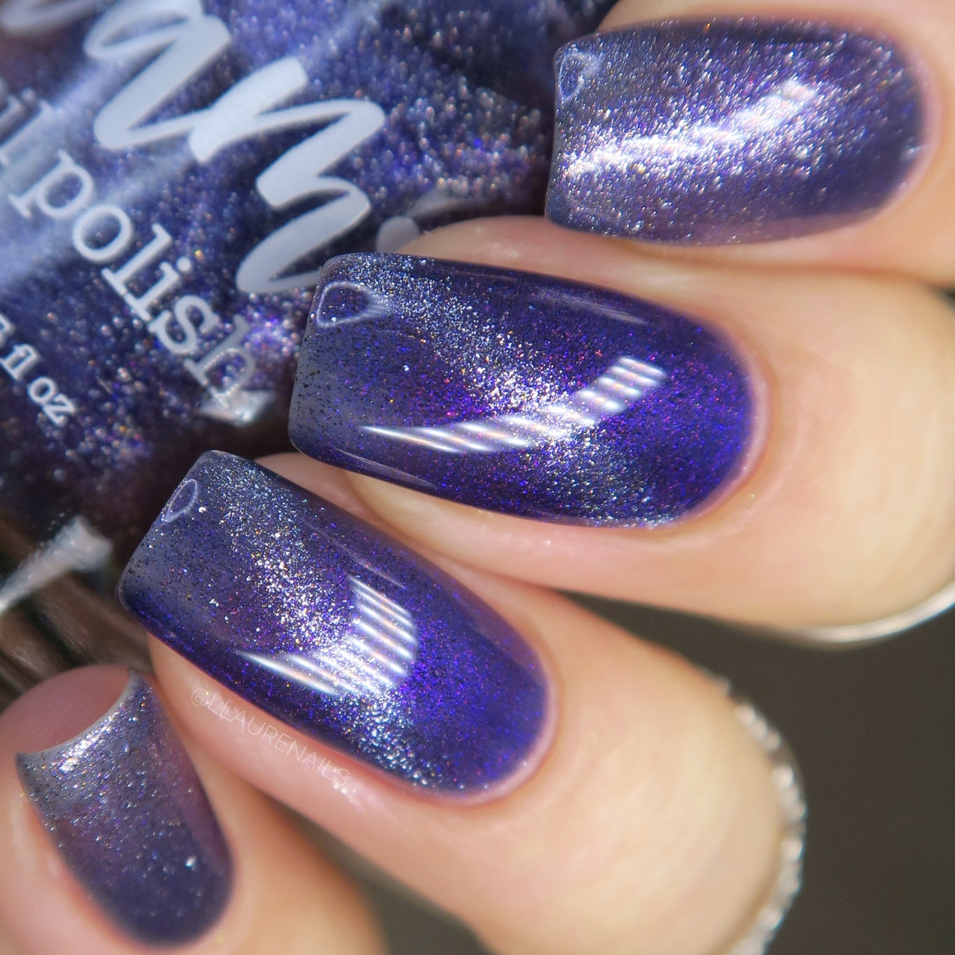 Grand Celebration - Purple Shimmer Magnetic Nail Polish - 10th Anniversary Trio - Dam Nail Polish