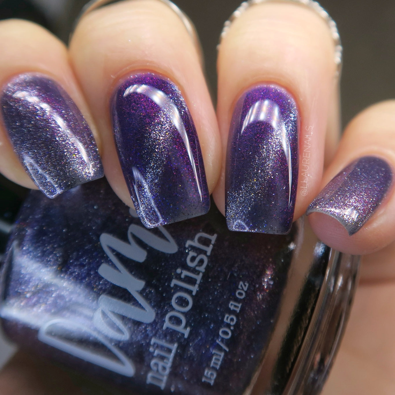 Grand Celebration - Purple Shimmer Magnetic Nail Polish - 10th Anniversary Trio - Dam Nail Polish