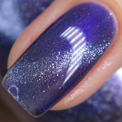 Grand Celebration - Purple Shimmer Magnetic Nail Polish - 10th Anniversary Trio - Dam Nail Polish