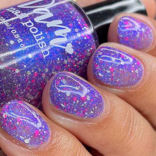 Veronica - Purple Reflective Nail Polish - Survivor Series - Dam Nail Polish