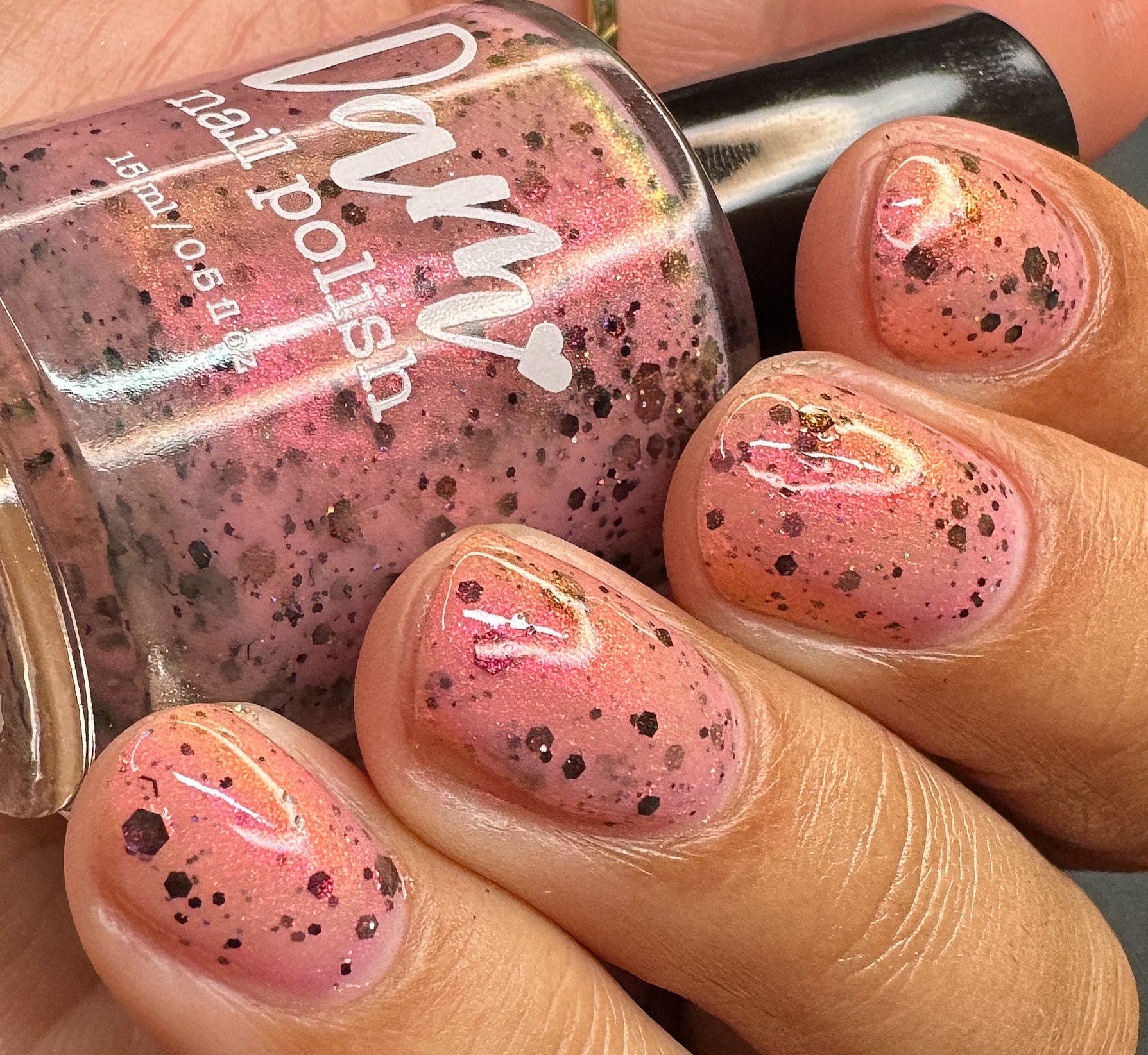 Love Boba Berry Much - Pink Crelly Nail Polish - Boba Collection - Dam Nail Polish