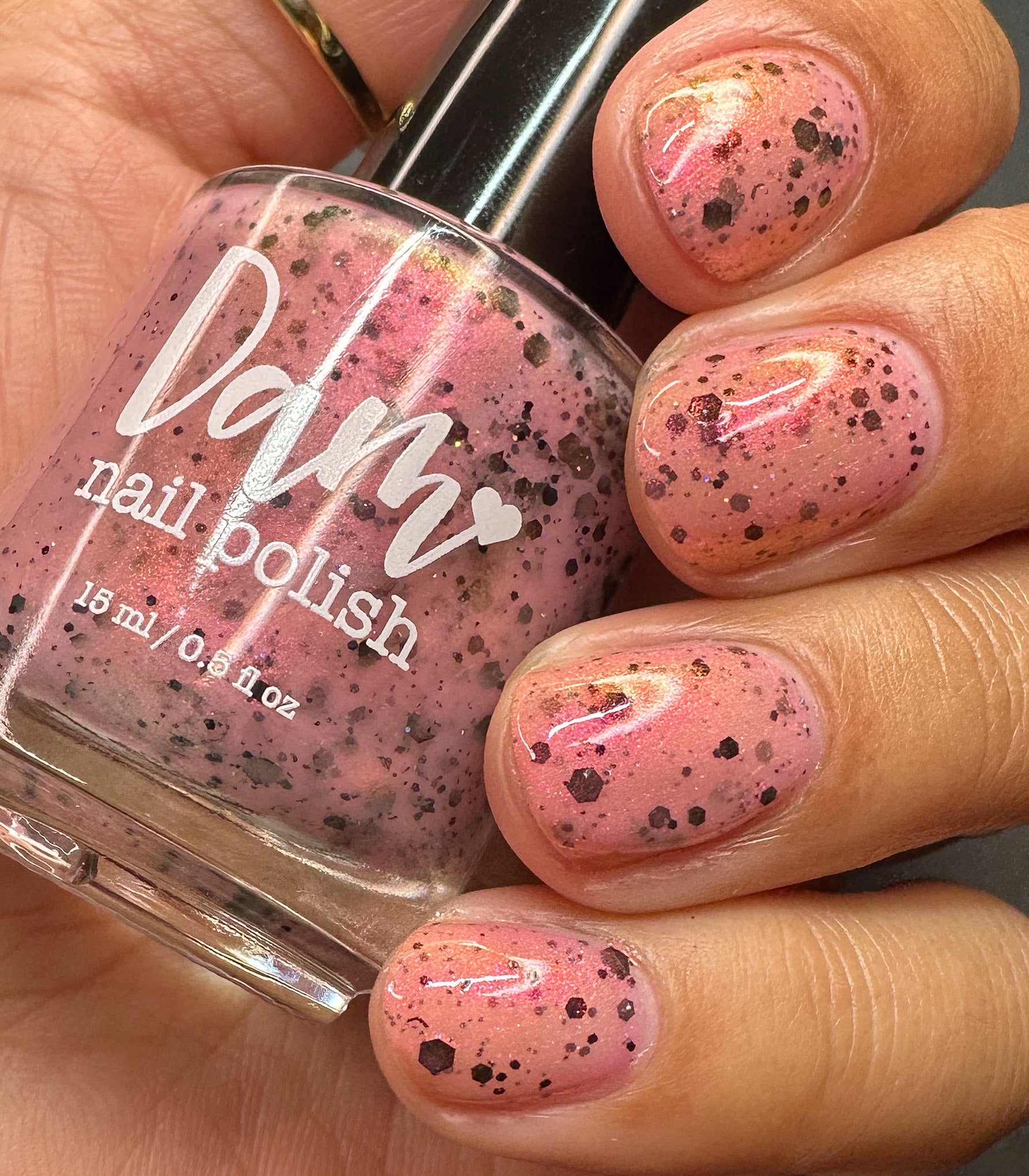 Love Boba Berry Much - Pink Crelly Nail Polish - Boba Collection - Dam Nail Polish