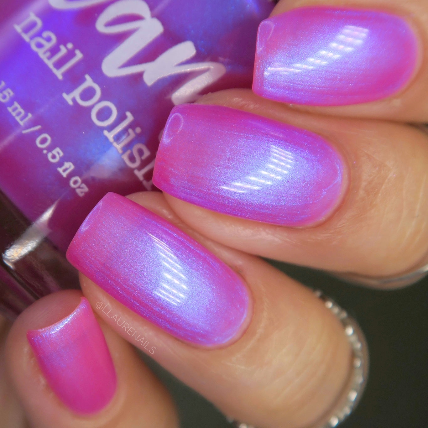 Jared - Pink Shimmer Nail Polish - Survivor Series - Dam Nail Polish