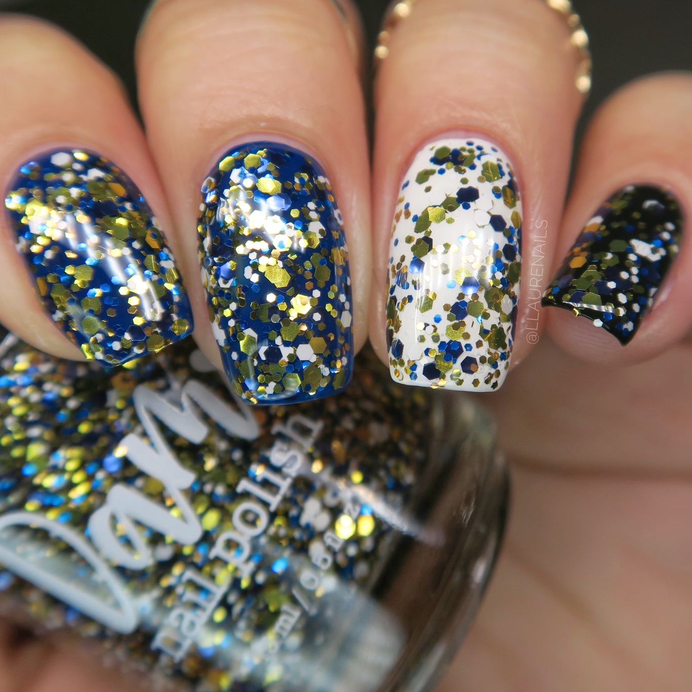 Kintsugi - Glitter Topper Nail Polish - Limited Edition Keep Your Toppers On Facebook Group Custom