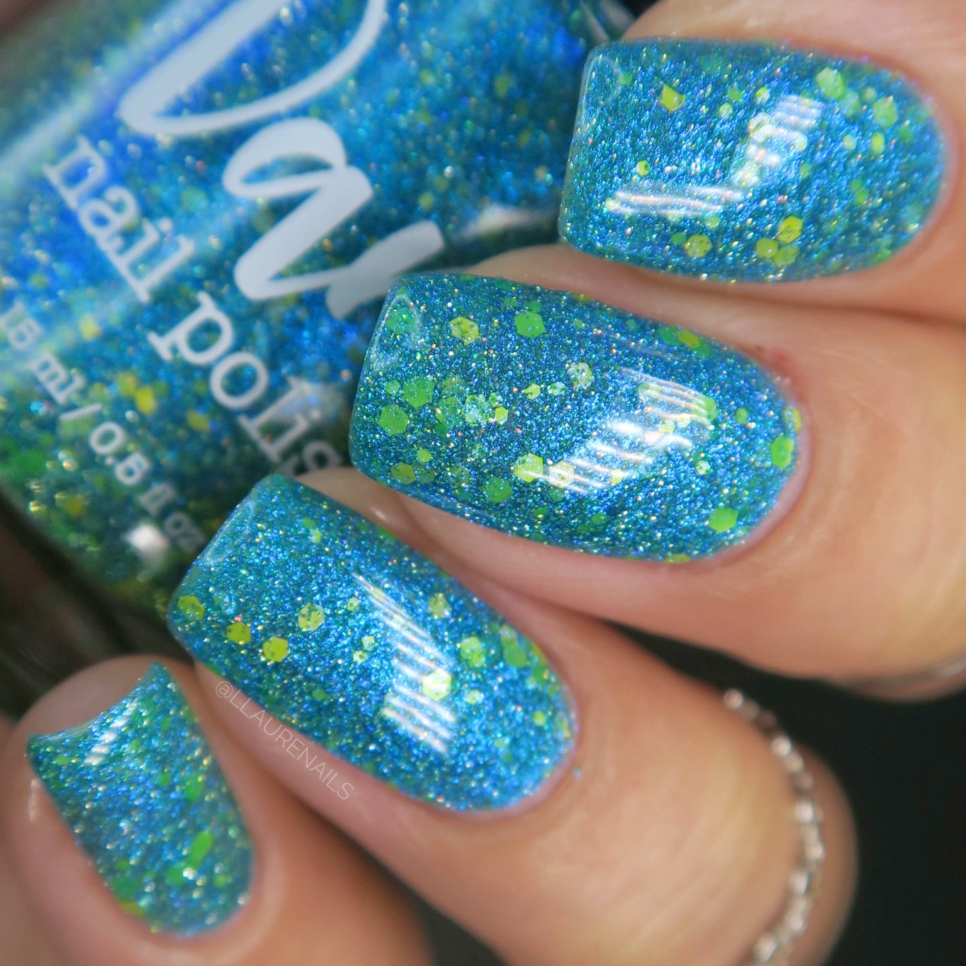 Naomi - Blue Reflective Nail Polish - Survivor Series - Dam Nail Polish