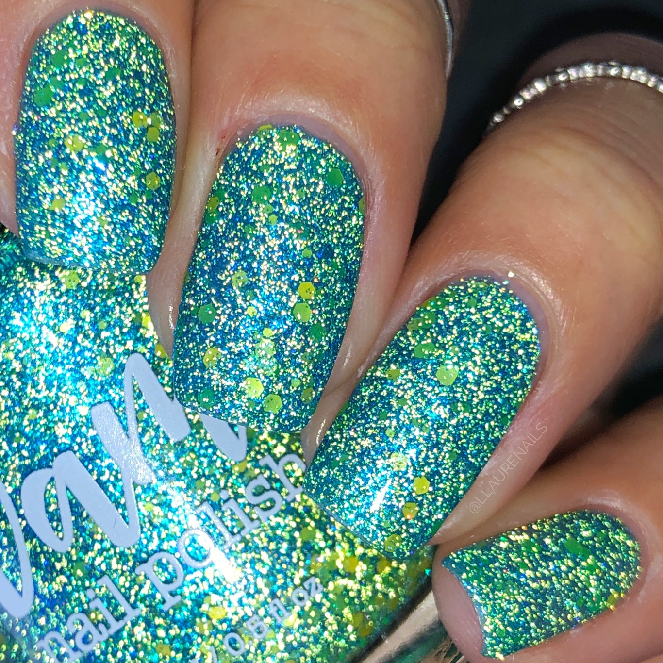 Naomi - Blue Reflective Nail Polish - Survivor Series - Dam Nail Polish
