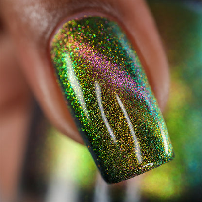 Parallel Possibilities - Shifting Multichrome Magnetic Nail Polish - Shifts Gold, Green, and Blue - Into the Multiverse Collection