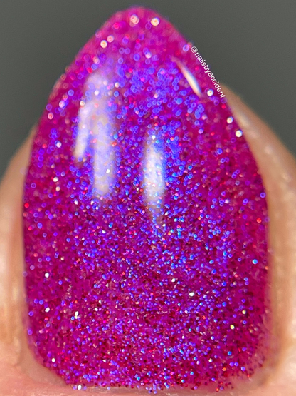 The Windy City - Pink Reflective Nail Polish - Glitter Nail Polish - PBE Exclusive - Dam Nail Polish