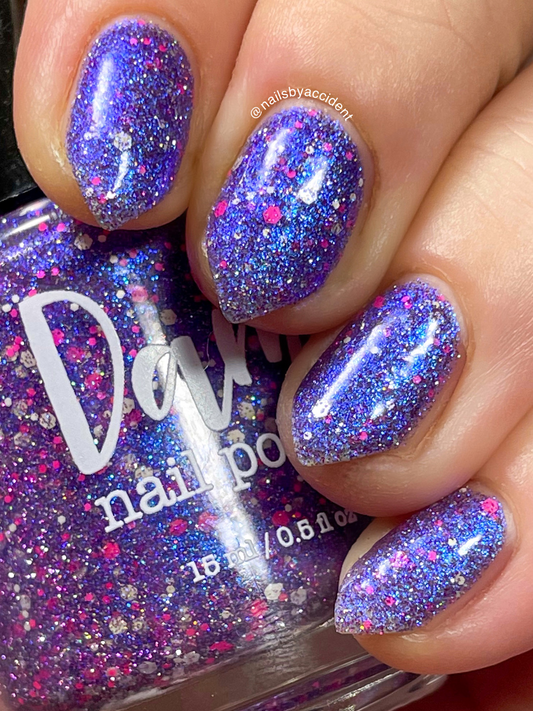 Veronica - Purple Reflective Nail Polish - Survivor Series - Dam Nail Polish
