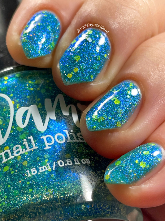 Naomi - Blue Reflective Nail Polish - Survivor Series - Dam Nail Polish