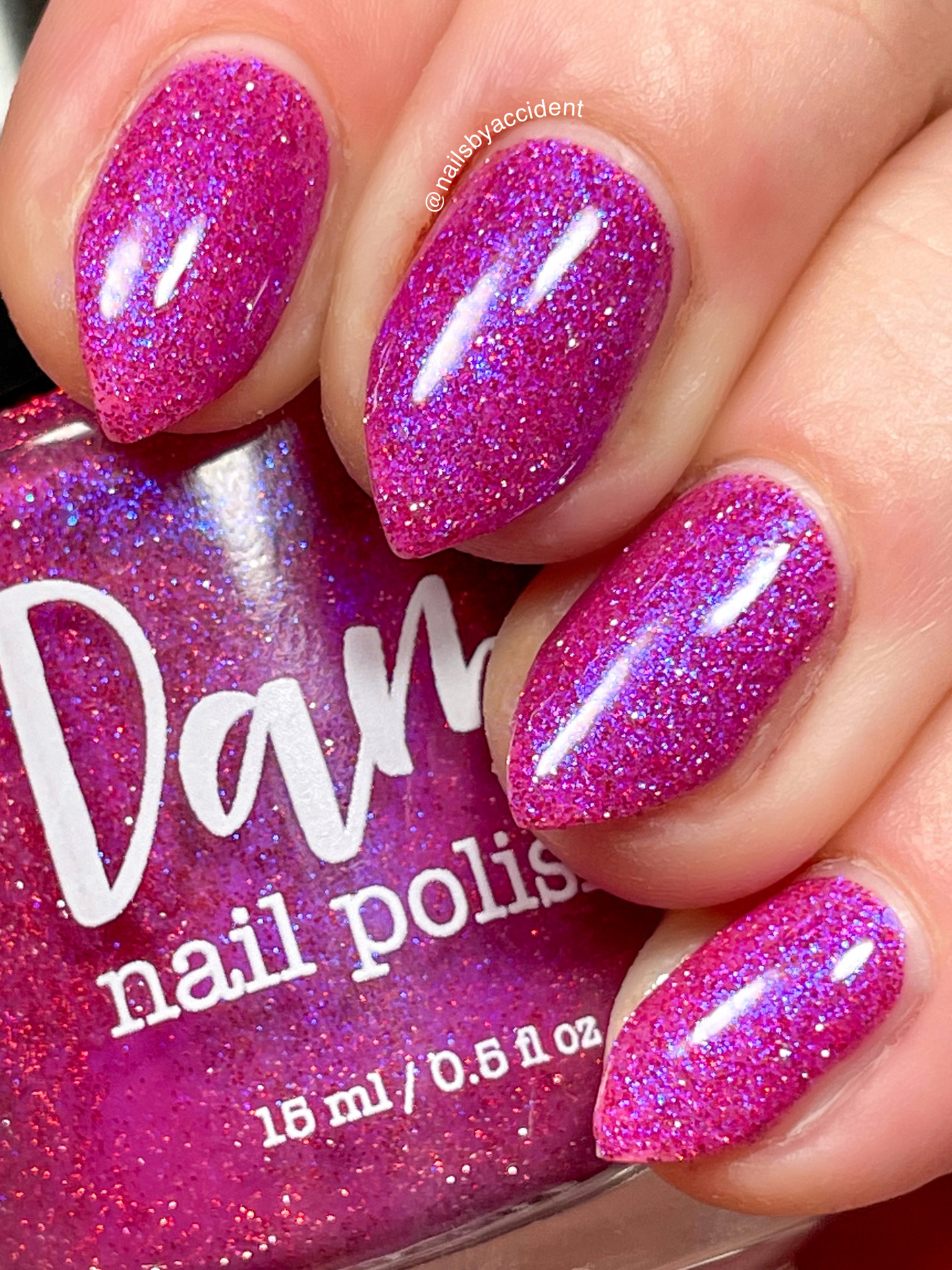 The Windy City - Pink Reflective Nail Polish - Glitter Nail Polish - PBE Exclusive - Dam Nail Polish