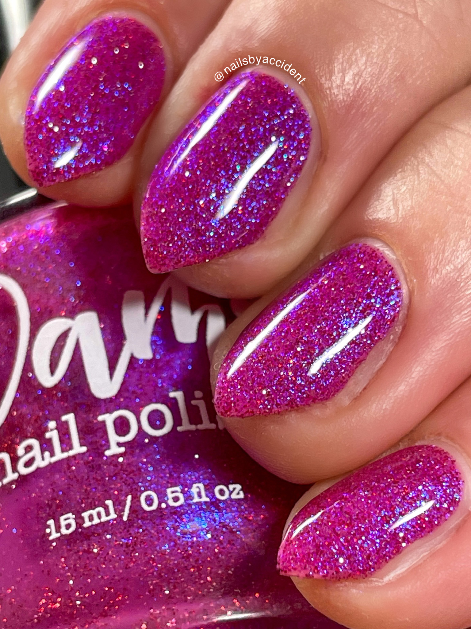The Windy City - Pink Reflective Nail Polish - Glitter Nail Polish - PBE Exclusive - Dam Nail Polish