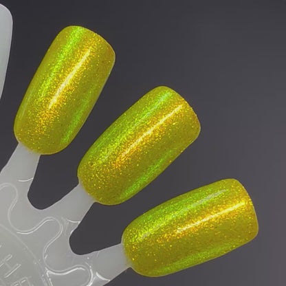 Just Mossing Around - Yellow Nail Polish - Shimmer Nail Polish - The Secret Fairy Garden