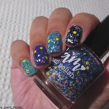 COMING SOON 10/9: Wish Upon a Moon - Blue Nail Polish - Topper Nail Polish - Keep Your Toppers On Facebook Group Exclusive 2026