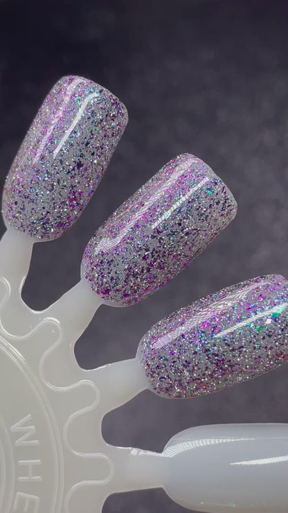I'll Be Home For.. Ever - Purple Nail Polish - Reflective Nail Polish - Flakies Nail Polish - Home Sweet Home Series